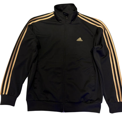 adidas アディダス トラックジャケット ブラック×ゴールド L