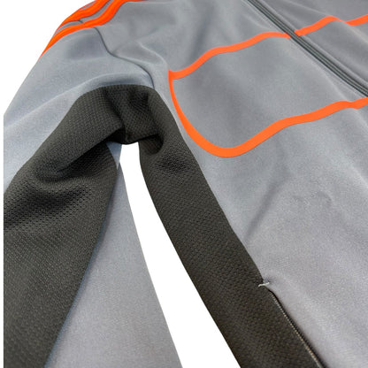 adidas アディダス ストリートダイバー トラックジャケット グレー×オレンジ M