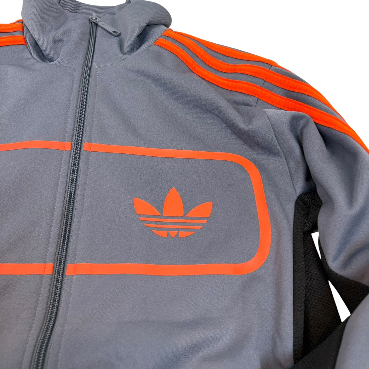 adidas アディダス ストリートダイバー トラックジャケット グレー×オレンジ M