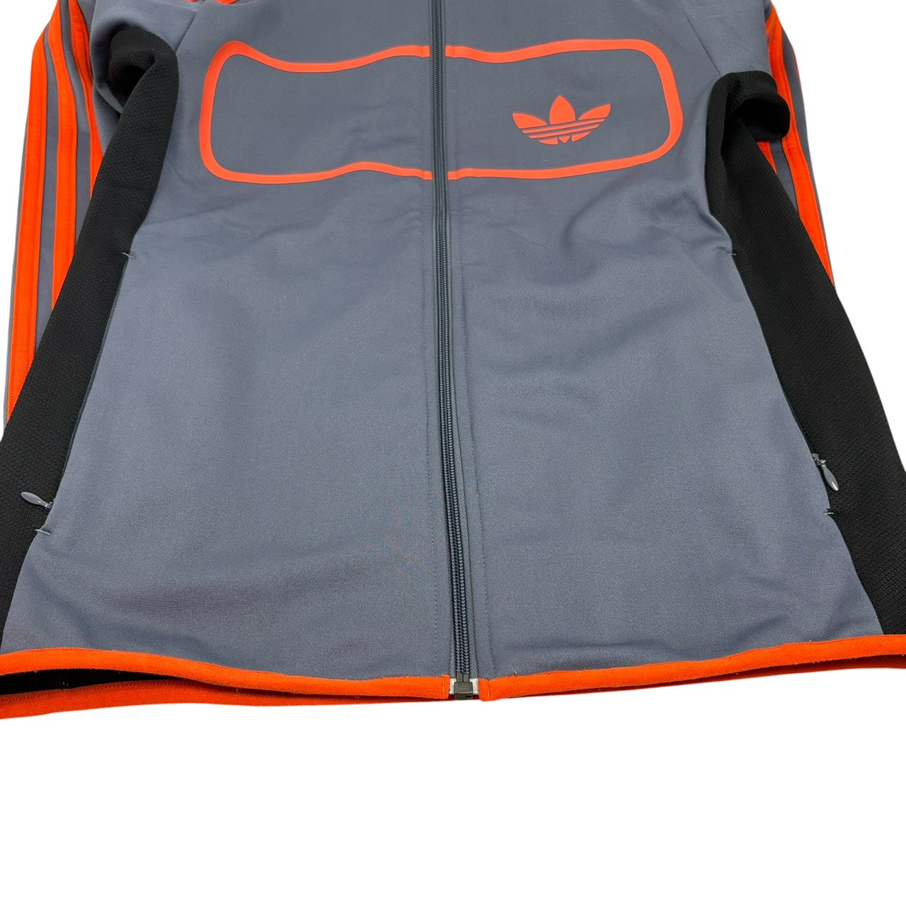 adidas アディダス ストリートダイバー トラックジャケット グレー×オレンジ M