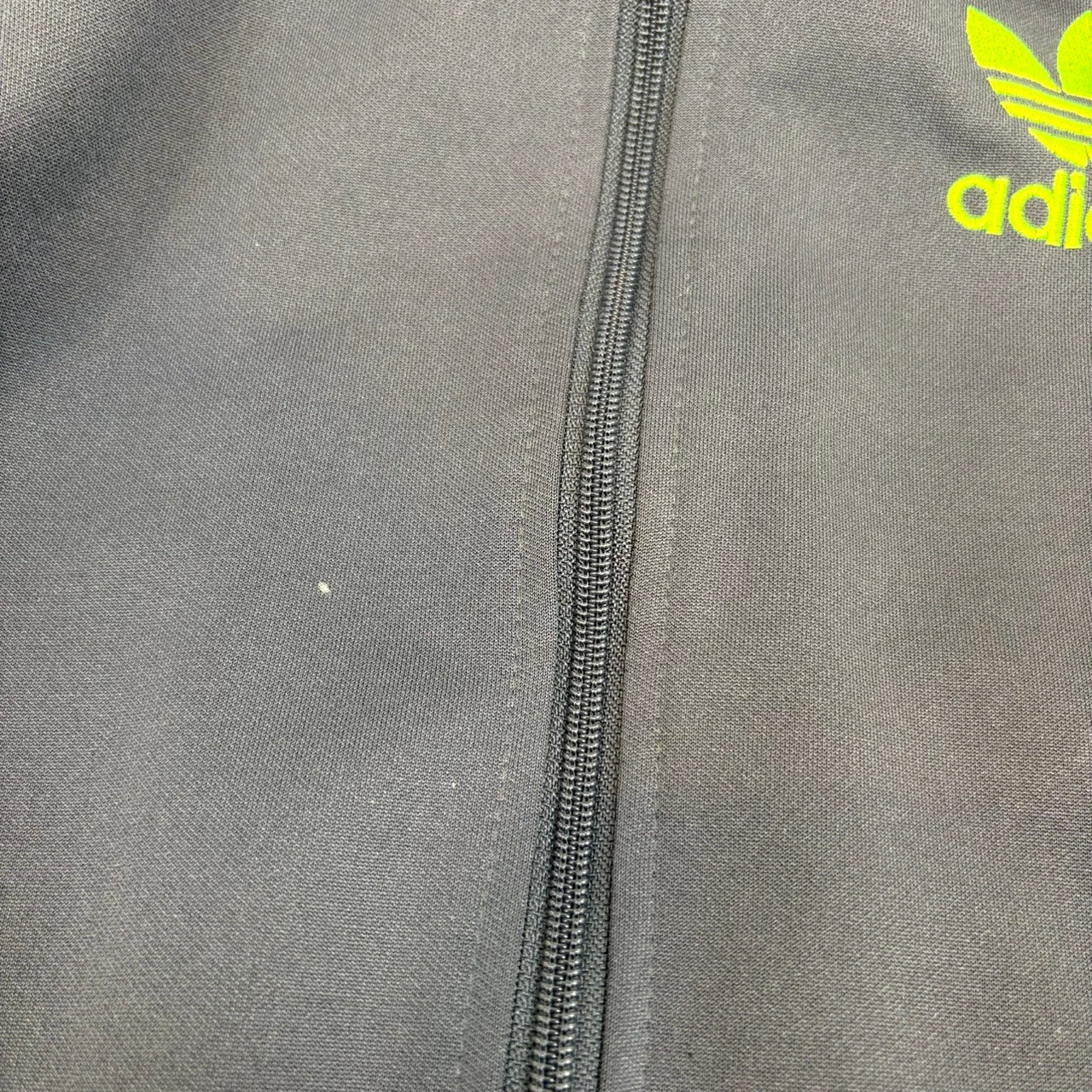 adidas アディダス トラックジャケット グレー×ネオンイエロー  L