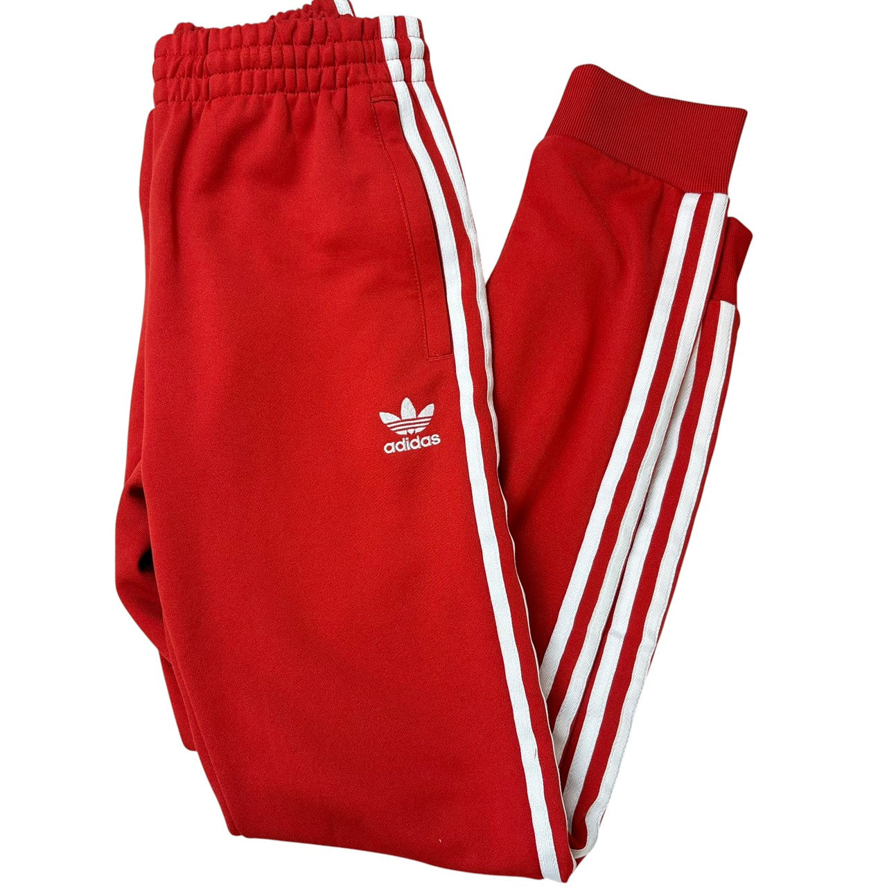 adidas アディダス スーパースター ジョガーパンツ 赤 M