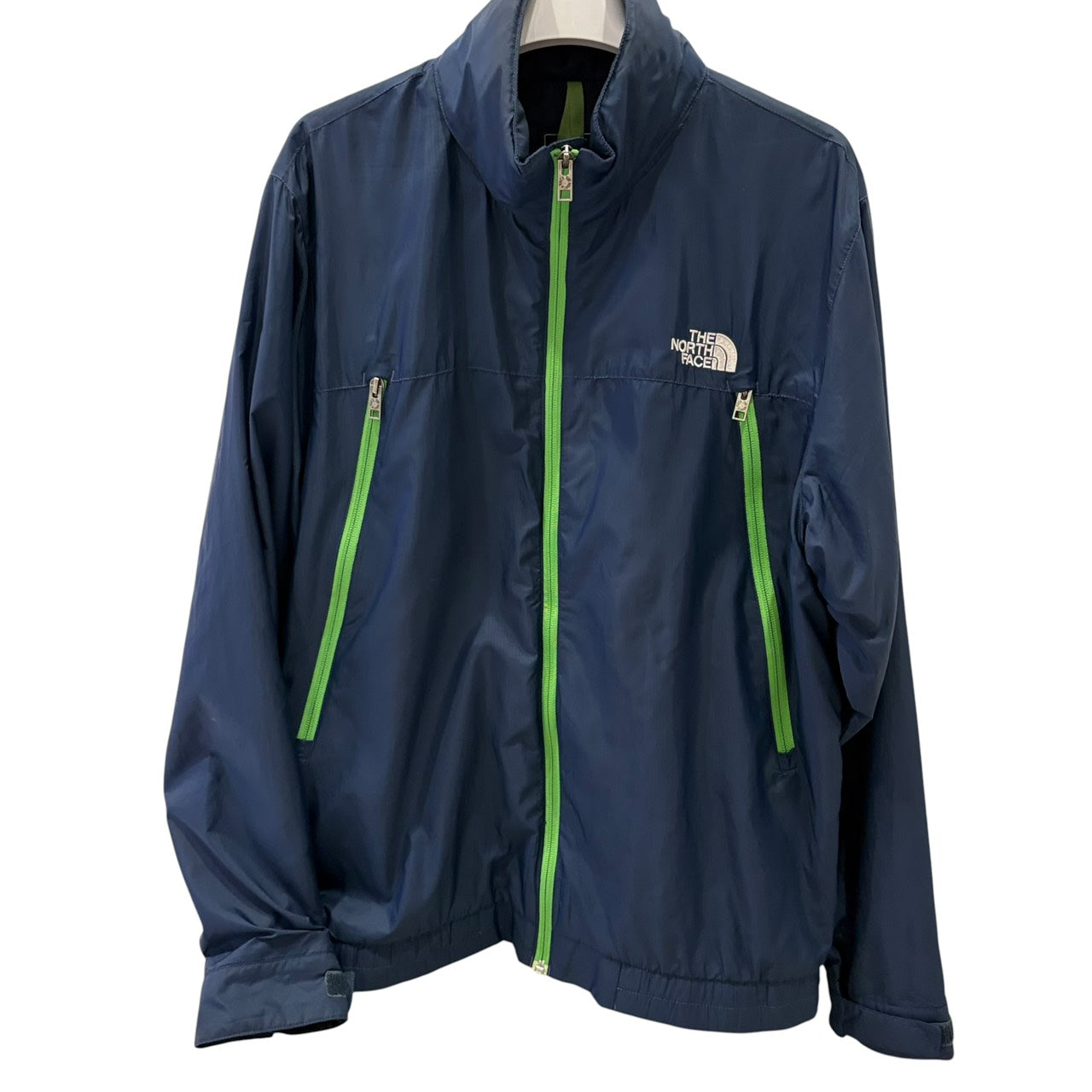 THE NORTH FACE ナイロンジャケット ネイビー×グリーン L