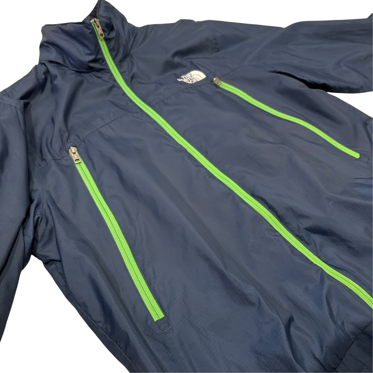 THE NORTH FACE ナイロンジャケット ネイビー×グリーン L