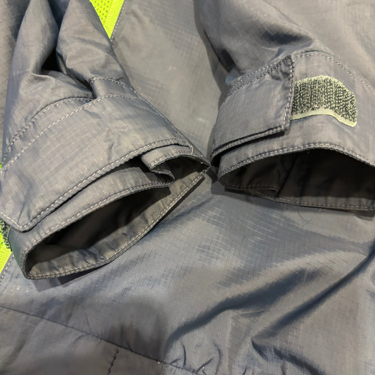 THE NORTH FACE ナイロンジャケット ネイビー×グリーン L