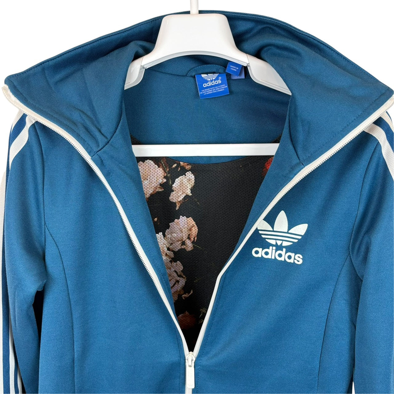 アディダス ヨーロッパシリーズ トラックジャケット 花柄裏地 ジャージ adidas L