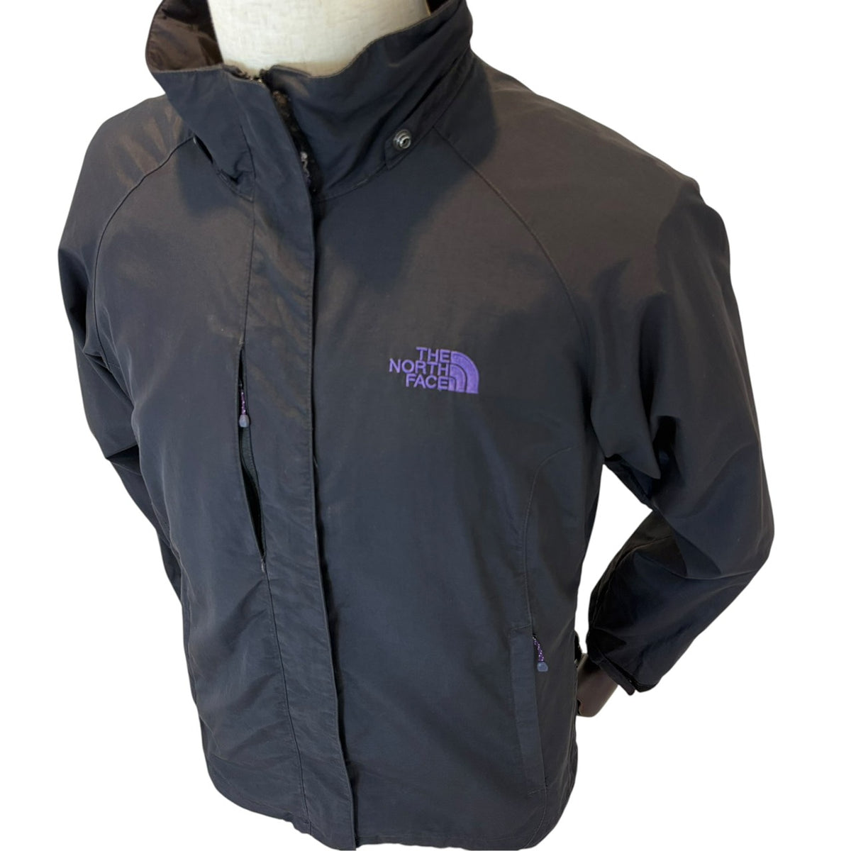 THE NORTH FACE ノースフェイス マウンテンパーカー パープルロゴ XL