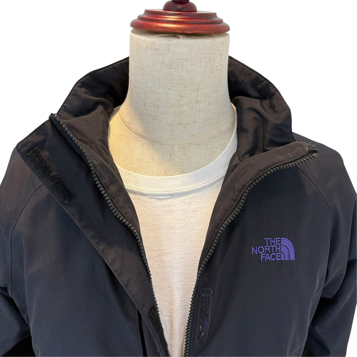THE NORTH FACE ノースフェイス マウンテンパーカー パープルロゴ XL