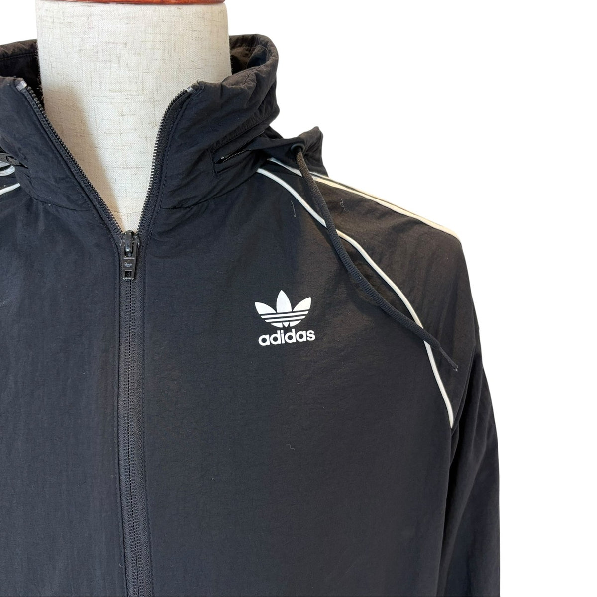 adidas アディダス ナイロンジャケット ブラック M
