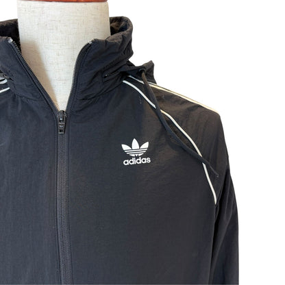 adidas アディダス ナイロンジャケット ブラック M