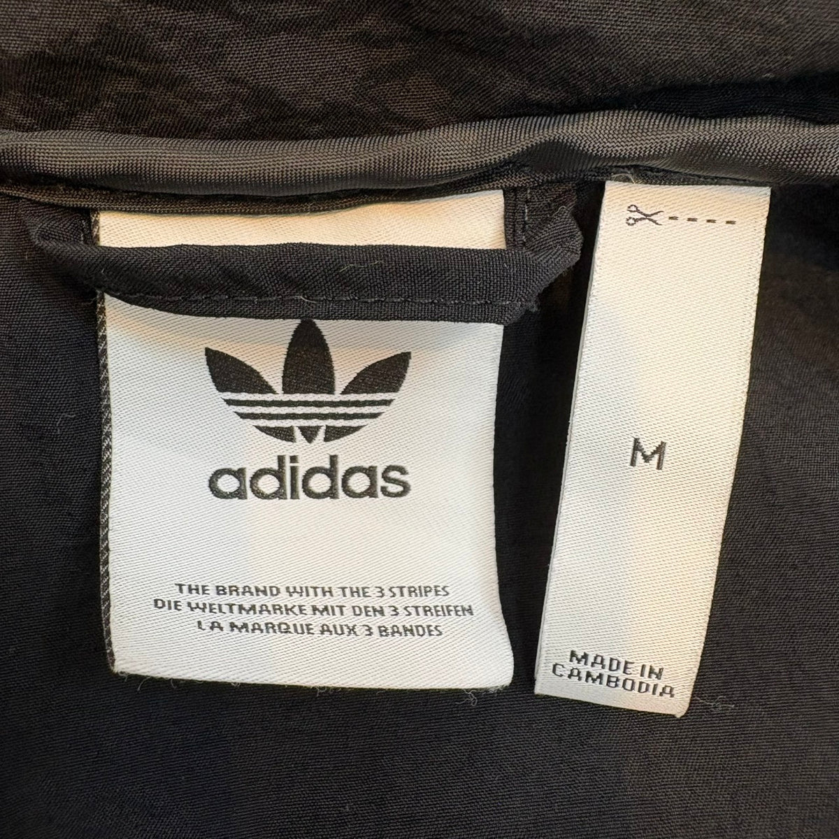 adidas アディダス ナイロンジャケット ブラック M