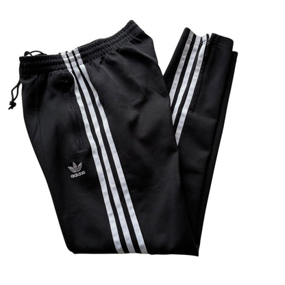 adidas アディダス トラックパンツ トレフォイルロゴ ジャージ ブラック S