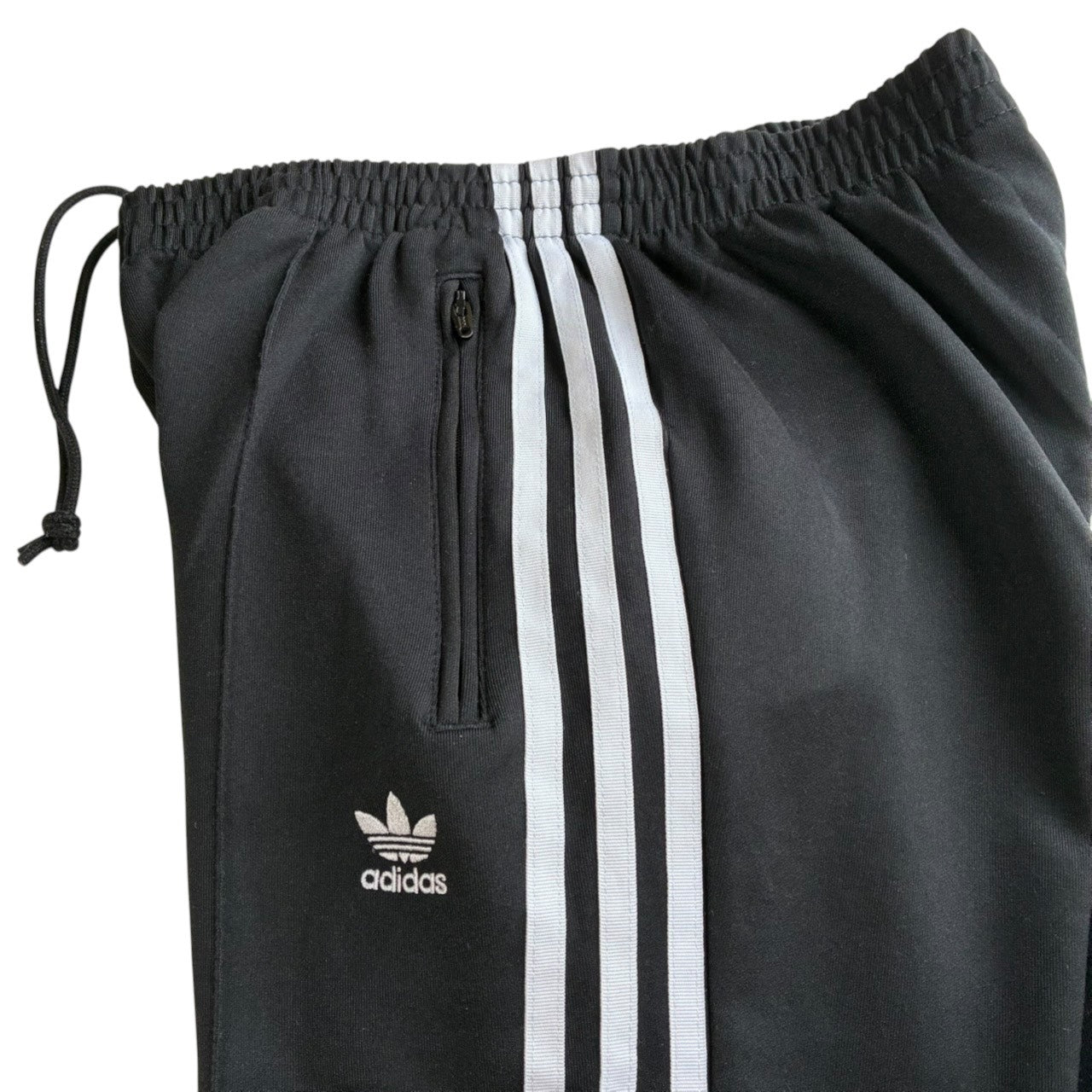 adidas アディダス トラックパンツ トレフォイルロゴ ジャージ ブラック S