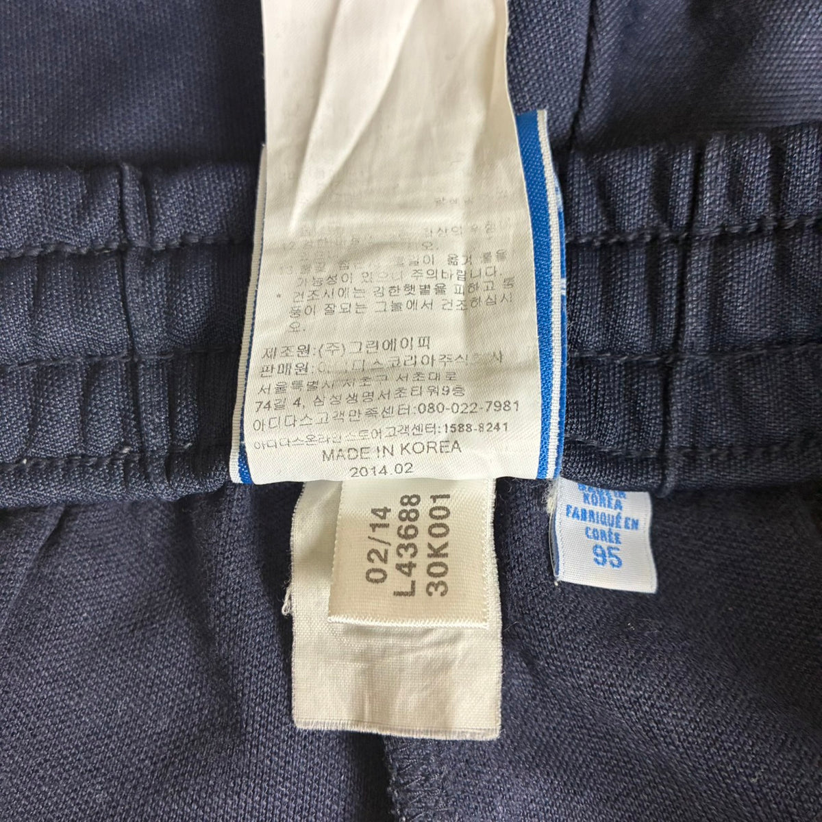 adidas アディダス ヨーロッパシリーズ トラックパンツ ジャージ ネイビー M