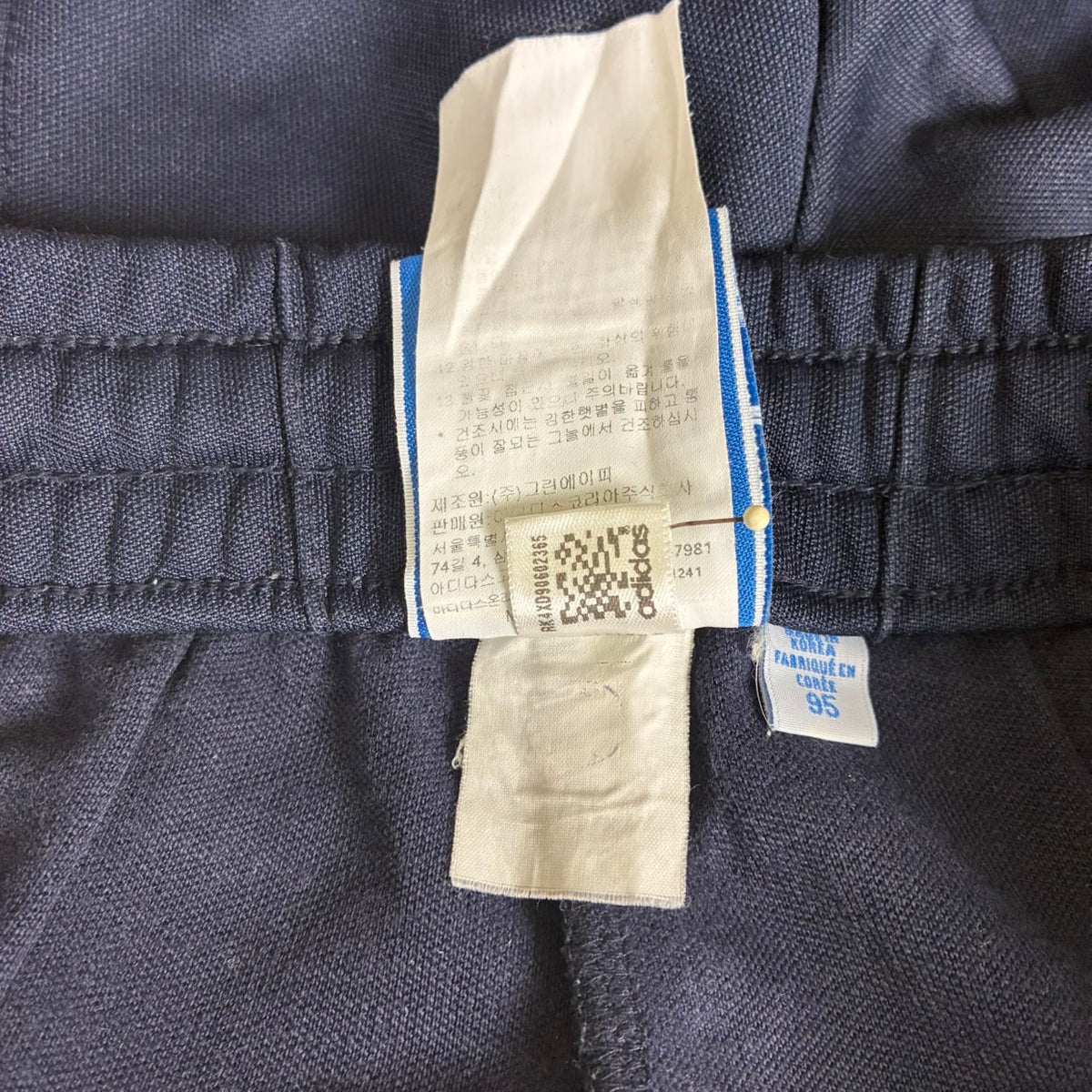 adidas アディダス ヨーロッパシリーズ トラックパンツ ジャージ ネイビー M