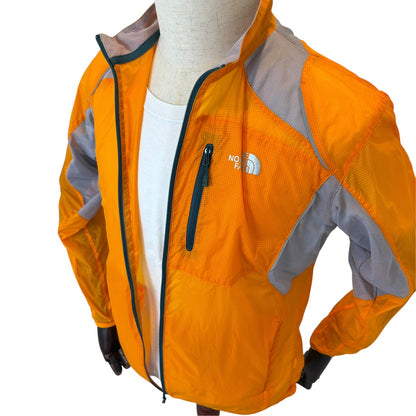 THE NORTH FACE ノースフェイス 薄手ナイロンジャケット オレンジ L