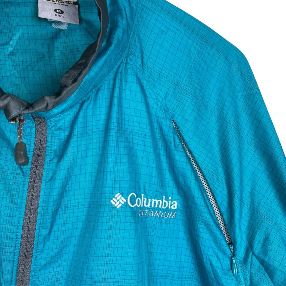 Columbia TITANIUM ナイロンジャケット ブルー グレー L