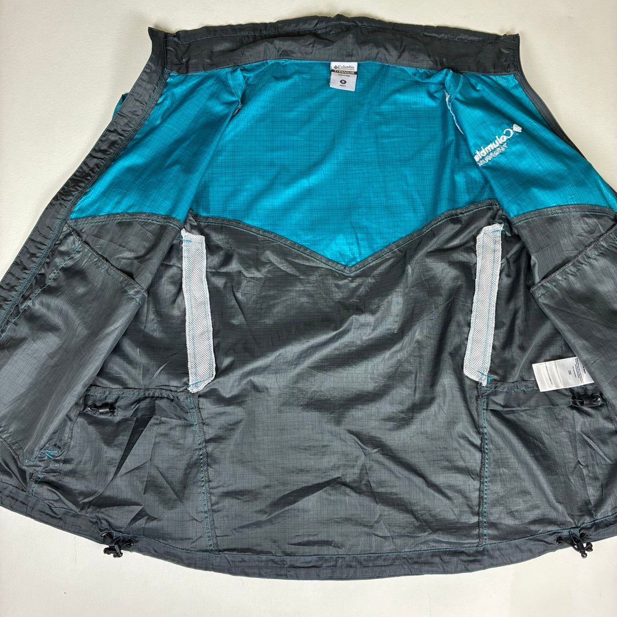 Columbia TITANIUM ナイロンジャケット ブルー グレー L