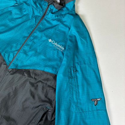Columbia TITANIUM ナイロンジャケット ブルー グレー L