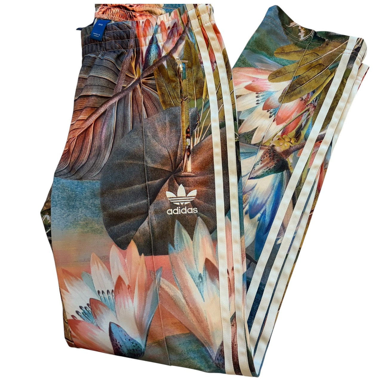 adidas アディダス トラックパンツ Lotus Print Track Pantsファイヤーバード S