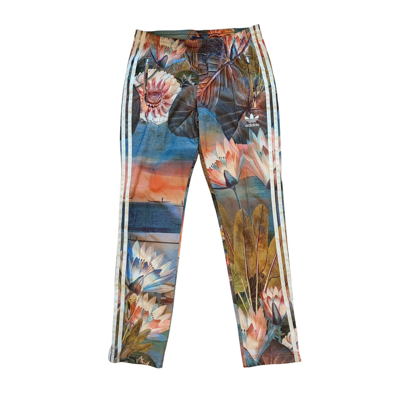 adidas アディダス トラックパンツ Lotus Print Track Pantsファイヤーバード S