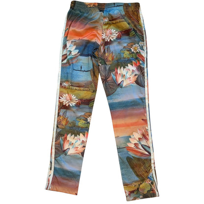 adidas アディダス トラックパンツ Lotus Print Track Pantsファイヤーバード S