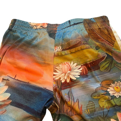 adidas アディダス トラックパンツ Lotus Print Track Pantsファイヤーバード S