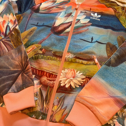 アディダス トラックジャケット Lotus Print Track Pants ファイヤーバード S