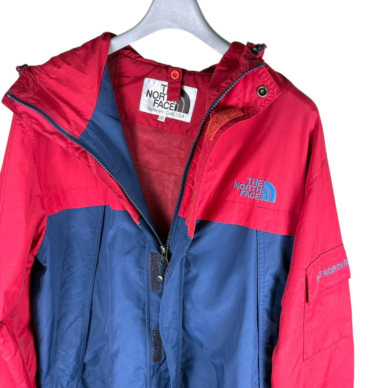 THE NORTH FACE 冲锋衣 红×藏青 M