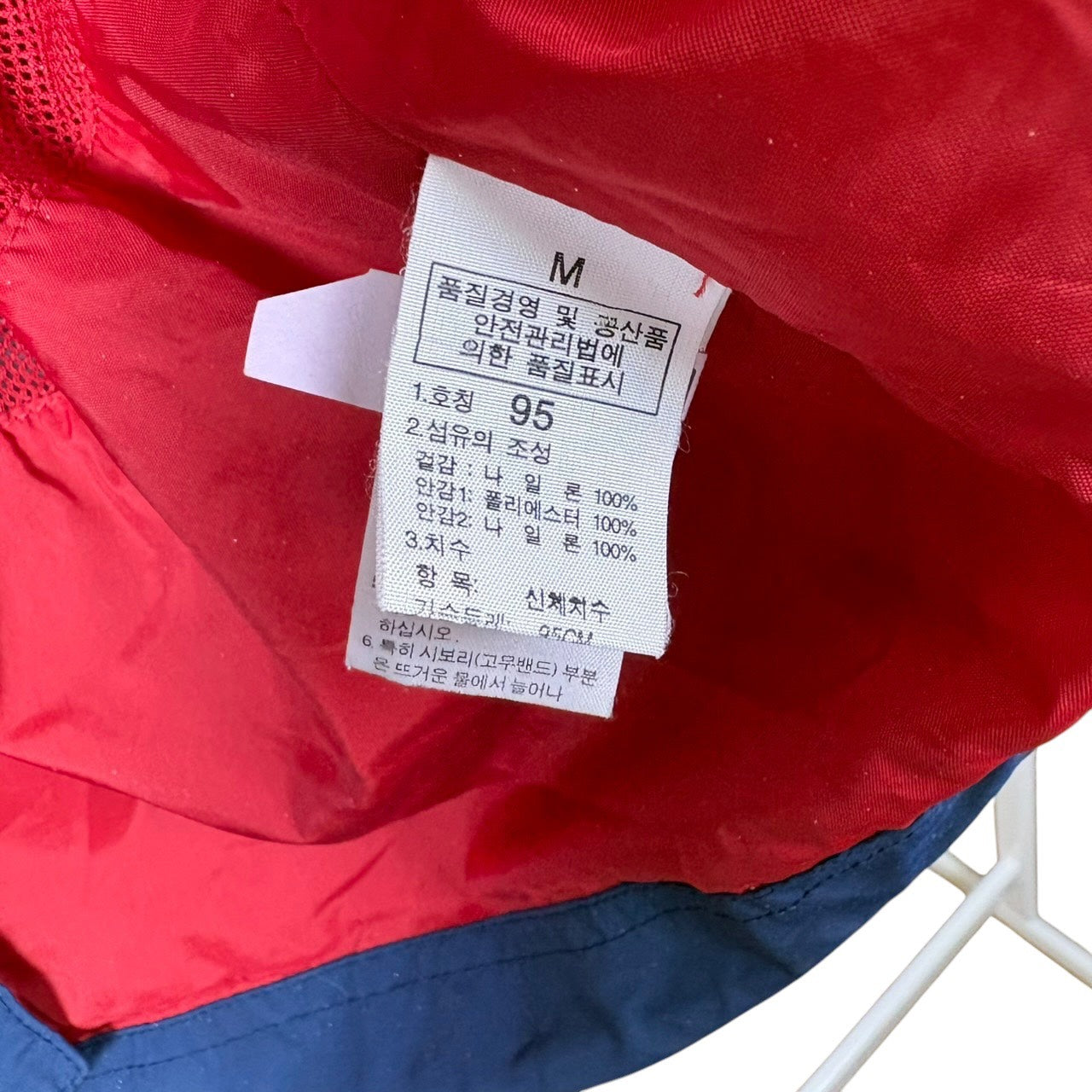THE NORTH FACE 冲锋衣 红×藏青 M
