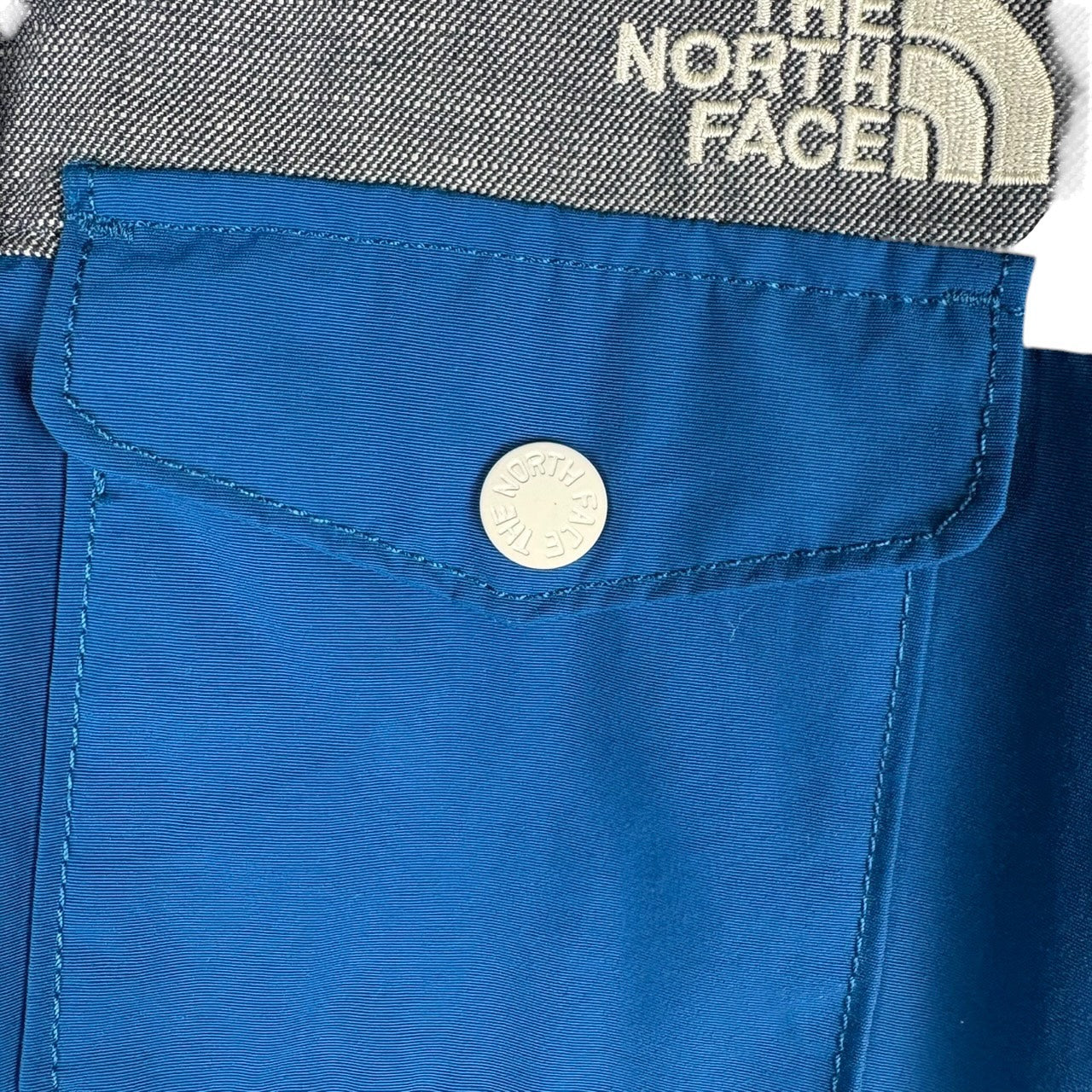 THE NORTH FACE 마운틴파커 롱코트 블루×그레이 S