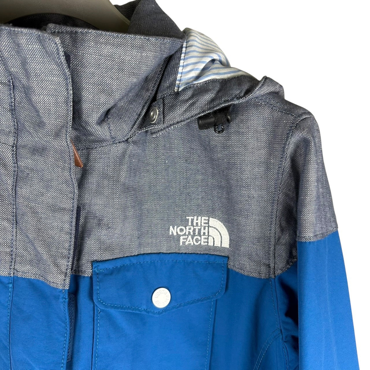 THE NORTH FACE 마운틴파커 롱코트 블루×그레이 S