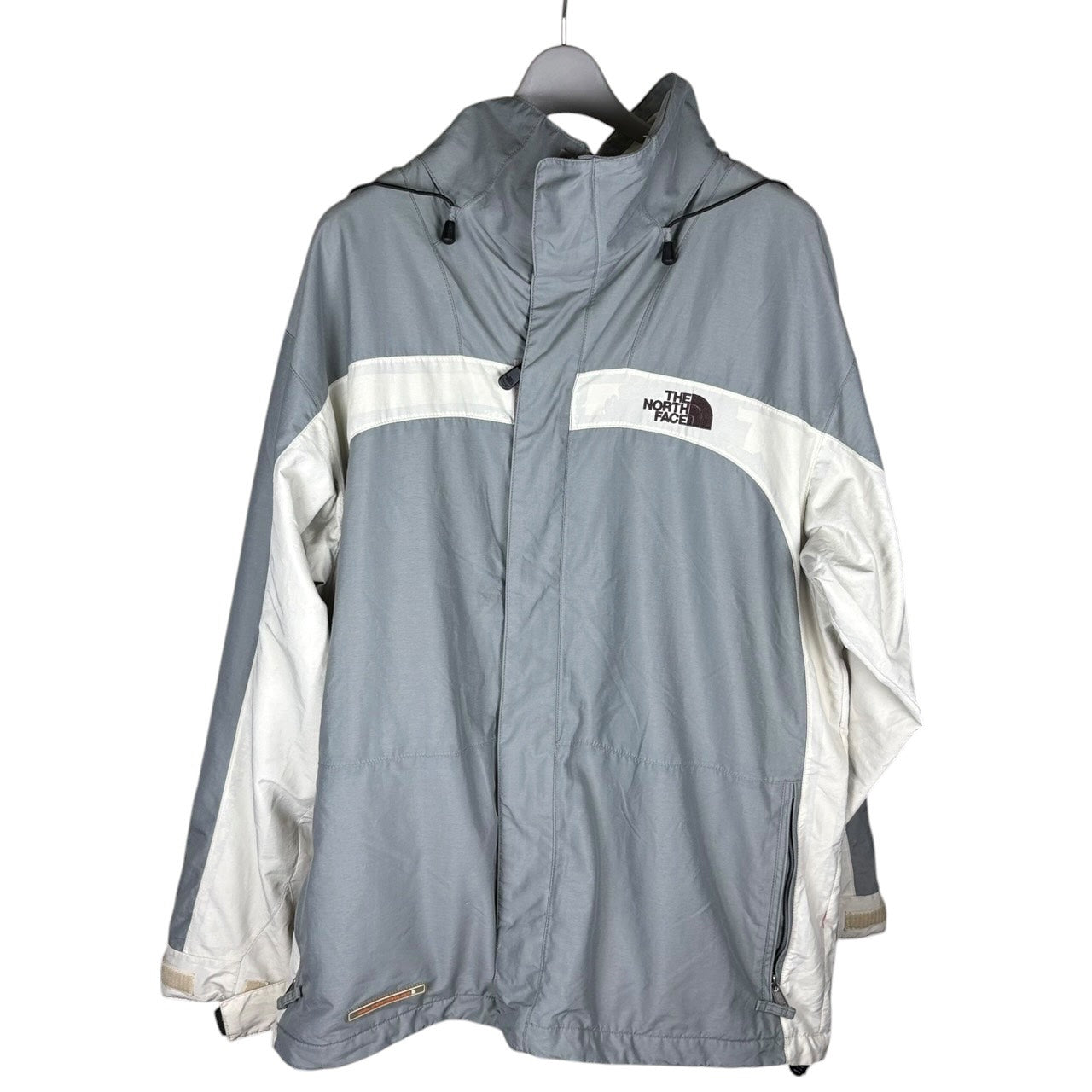 THE NORTH FACE HYVENT マウンテンパーカー グレー×ホワイト L – RE