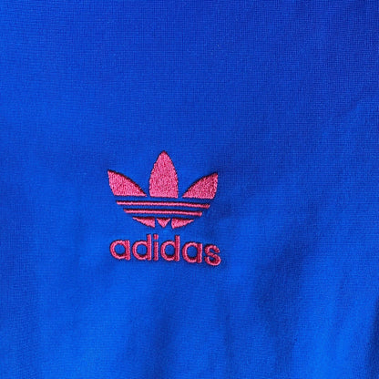 adidas 阿迪达斯 运动夹克 蓝色x粉色 火鸟款 XS