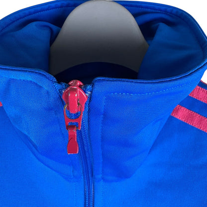 adidas 阿迪达斯 运动夹克 蓝色x粉色 火鸟款 XS