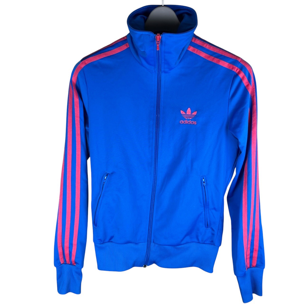 adidas 阿迪达斯 运动夹克 蓝色x粉色 火鸟款 XS