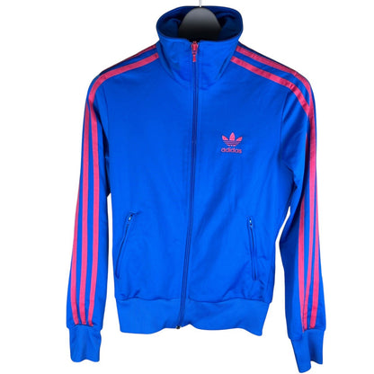 adidas 阿迪达斯 运动夹克 蓝色x粉色 火鸟款 XS