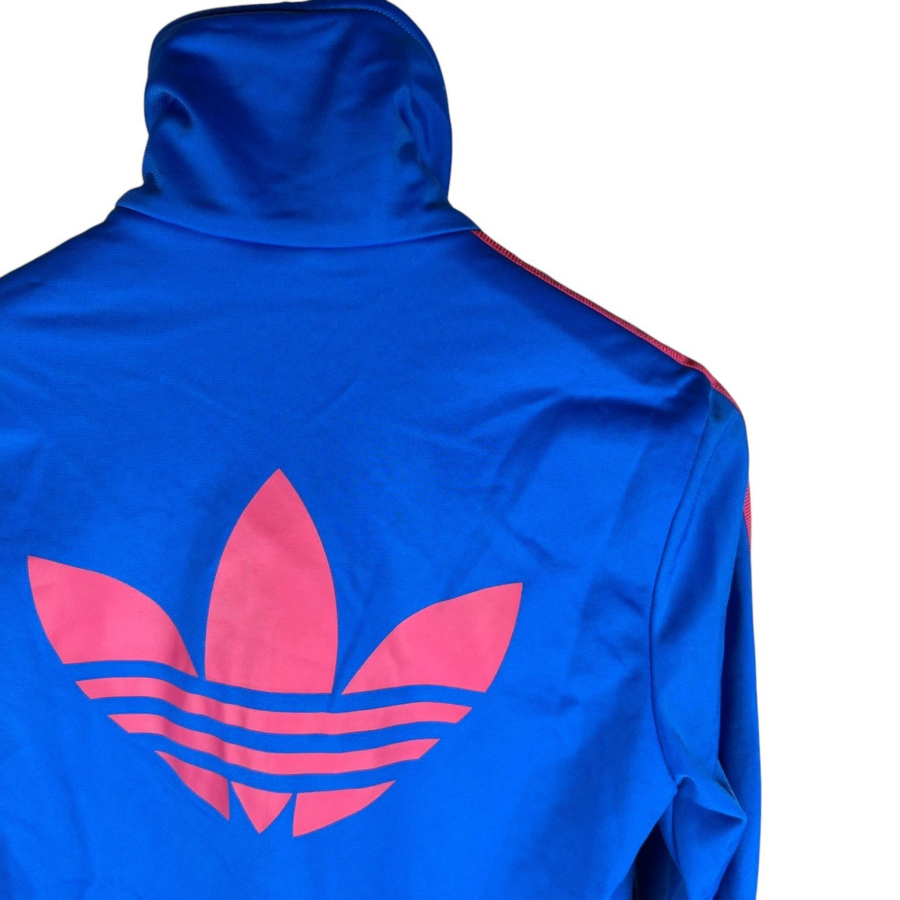adidas 阿迪达斯 运动夹克 蓝色x粉色 火鸟款 XS