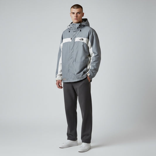 THE NORTH FACE HYVENT Mountain Parka Grey x White L