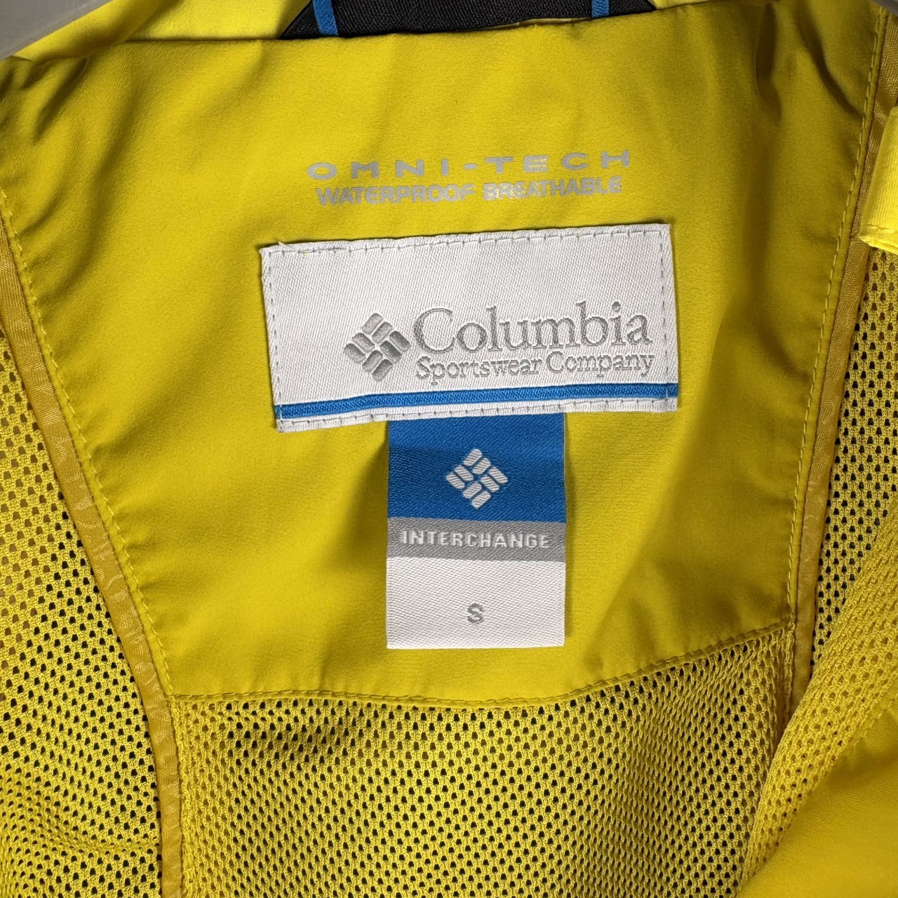 Columbia コロンビア OMNI-TECH マウンテンパーカー イエロー S
