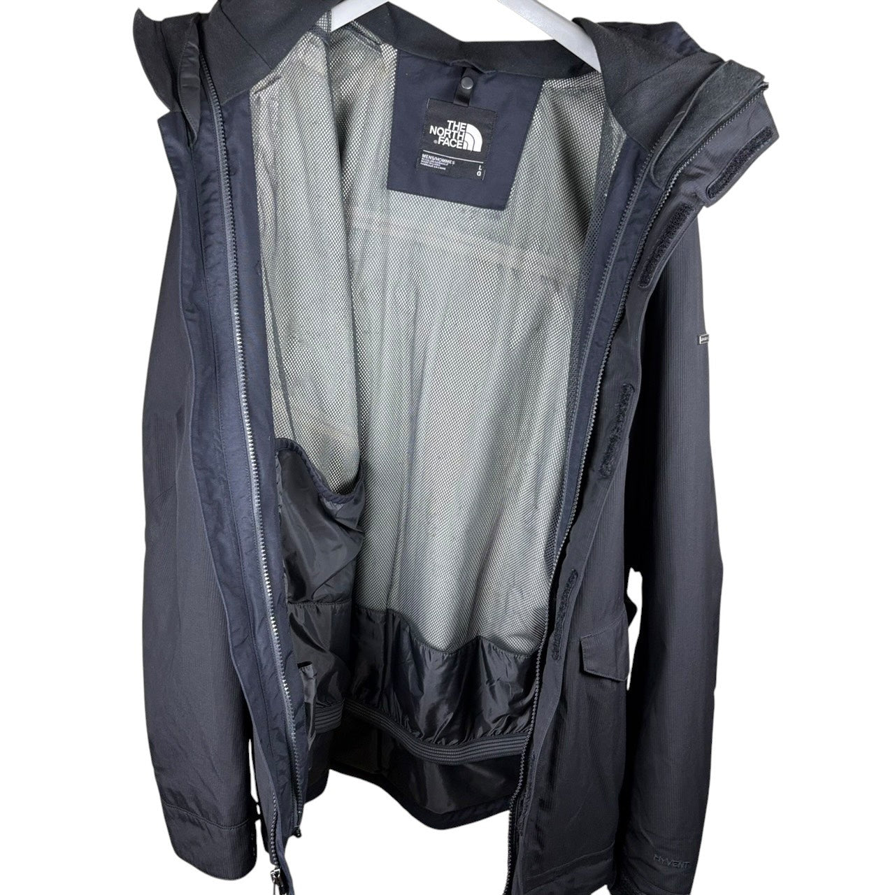THE NORTH FACE HYVENT 冲锋衣 黑色 L码