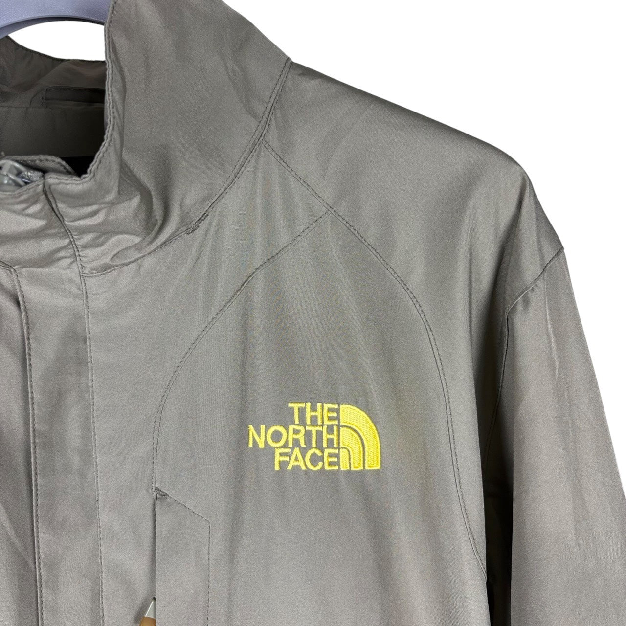 THE NORTH FACE WINDSTOPPER Mountain Parka Khaki Gray x Yellow XL