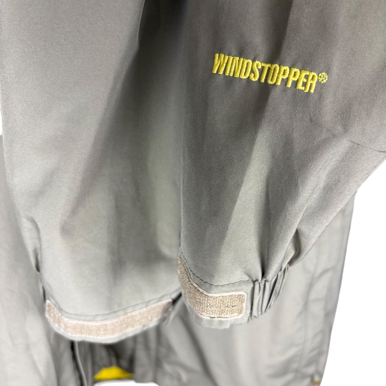 THE NORTH FACE WINDSTOPPER Mountain Parka Khaki Gray x Yellow XL