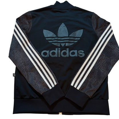 阿迪达斯 adidas 运动夹克 豹纹 FIREBIRD RITA ORA 合作款 M码