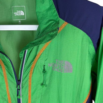 THE NORTH FACE ナイロンジャケット グリーン×ネイビー M