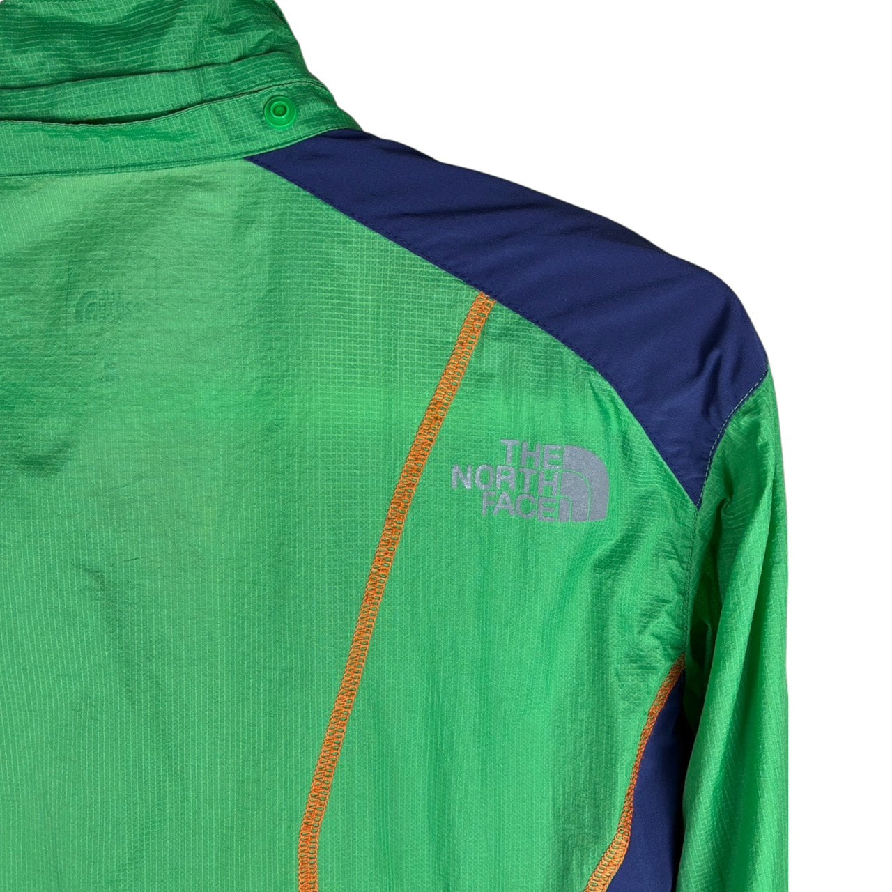 THE NORTH FACE ナイロンジャケット グリーン×ネイビー M