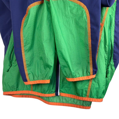 THE NORTH FACE ナイロンジャケット グリーン×ネイビー M