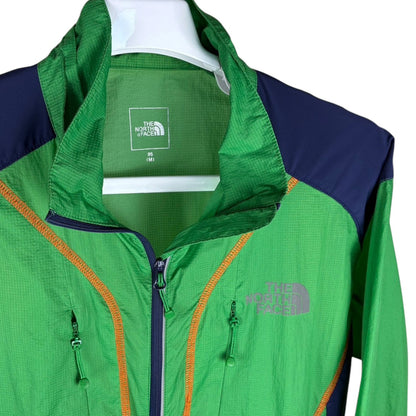 THE NORTH FACE ナイロンジャケット グリーン×ネイビー M