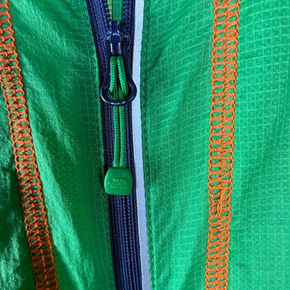 THE NORTH FACE ナイロンジャケット グリーン×ネイビー M