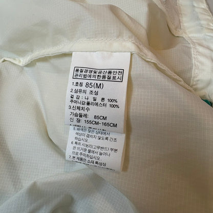 北面 尼龙夹克 女款 绿白拼色 M码